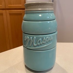 Mason Jar Style Measuring Cup Set, Blue
